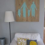 DIY pallet family silhouette project